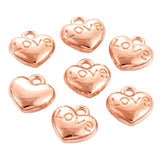 30PCS Delicate Lovly Heart Shape Love Accessories Charm for Women's Personalized DIY Jewelry Making Pendant Necklace Earrings