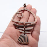 1pcs 126x67mm 2 Colors Antique Bronze Color Antique Copper Color Fish Bone Charms For DIY Jewelry Making