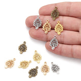 25pcs Peacock Charms Antique Silver color Pendant Fit Bracelets Necklace Jewelry Making DIY Accessories 19*12mm D960