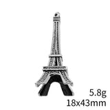 2pcs 18x43mm 2 Colors Antique Bronze Color Antique Silver Color Eiffel Tower Charms For DIY Jewelry Making