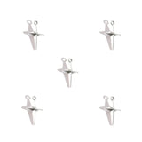 50Pcs Alloy Four-Pointed Star Charms for Jewelry Making DIY Necklaces Bracelets Earrings Keychains and Other Accessories L352