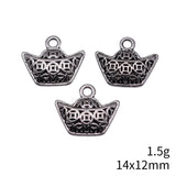 20pcs 14x12mm 2 Colors Antique Silver Color Antique Gold Color Coin Ingot Charms For DIY Jewelry Making