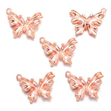 20pcs 6 Colors butterfly Charms For Bracelets Necklace Pendant DIY Handmade Jewelry Making accessories 19*23mm D2149