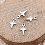40pcs 15x9.1mm 5 Colors Star Charms For DIY Jewelry Making