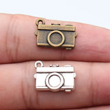 10pcs 17x12mm 2 Colors Antique Bronze Color Antique Silver Color Camera Charms For DIY Jewelry Making