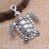 5pcs 34x29mm 2 Colors Antique Bronze Color Antique Silver Color Sea Turtle Charms For DIY Jewelry Making