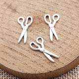20pcs 18x9mm Antique Silver Color Scissors Charms For DIY Jewelry Making