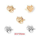 5pcs 2 colour Heart shaped Cross Charms Halloween Charms DIY Handmade Necklace Bracelet Earrings Jewelry Accessories W273