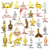 30pcs Mixed style Multiple styles Alloy Marine animals Charms for Earring necklace Pendant DIY Handmade Jewelry Making U090