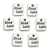 40pcs 6 Colors lucky character tiles Charms For Bracelets Necklace Pendant DIY Handmade Jewelry Making accessories 9*7mm S288