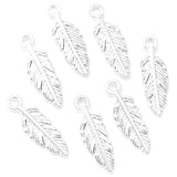 50pcs 7 Colors Zinc Alloy Small Feathers Charms DIY earring bracelet Jewelry Findings Jewelry Accessories 15x5mm
