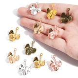 10pcs 6 colors alloy leaf Charm Hollow Pendant For DIY Necklace Bracelet Earrings Jewelry Crafts Making Accessories 24*16mm Q393