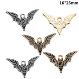 10pcs Dark Gothic Style Skull&Butterfly Enamel Charms for DIY Personality Punk Necklace Earrings Keychain Halloween Spooky Decor