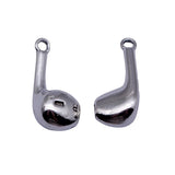 10pcs 21x8.5x5.9mm Antique Silver Color Earphone Charms For DIY Jewelry Making