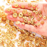 20-40pcs KC Alloy Flower Holder Partition Bead Cap Bead Holder Cap DIY Step Shaking Hairpin Hairpin Crown Accessories V149