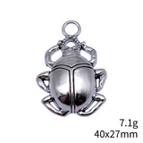2pcs 40x27mm 2 Colors Antique Bronze Color Antique Silver Color Beetle Charms For DIY Jewelry Making