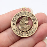 2pcs 40x35mm Antique Bronze Color Antique Silver Color Antique Gold Color Ancient Egypt Series Hurghada Souvenir Charms