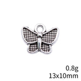 20pcs 13x10mm 2 Colors Antique Bronze Color Antique Silver Color Butterfly Charms For DIY Jewelry Making