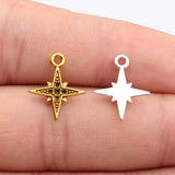 40pcs 17x14mm 2 Colors Antique Silver Color Antique Gold Color Star Charms For DIY Jewelry Making