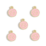 12 PCS 13x10mm 12 Constellation Charms Pendant Enamel Charms Bracelet For Jewelry Making Handmade Craft Accessories W539