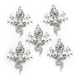 5pcs 5 Color Dragon Charm for Necklace Keyring jewelry Pendant  DIY Handmade Crafts accessories 26*32mm D816