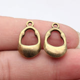 10pcs 21x12mm 5 Colors Openwork Geometric Earrings Charms For DIY Jewelry Making