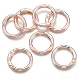 20/25/30/35/41mm Multi-colors Mixed Spray painting Alloy Keychain DIY Jewelry Making Findings V161