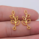 10pcs 25x11mm 6 Colors Hollow Branches Charms For DIY Jewelry Making