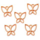 20pcs 5 Color Hollowed out butterfly Charm for earring Bracelet Necklace Pendant  DIY Handmade Jewelry Accessories 15*16mm D2120