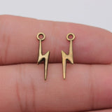 20pcs 20x5mm 6 Colors Lightning Charms For DIY Jewelry Making