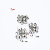 10-30pcs Christmas style charm snowman Santa Claus Gift box for Earring necklace Pendants DIY Handmade Craft Jewelry Making