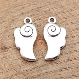 20pcs 20x10mm 2 Colors Antique Silver Color Antique Gold Color Angel Wings Charms For DIY Jewelry Making