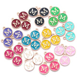 YuenZ  A-Z KC gold color letter DIY accessories enamel alphabet charms alloy small pendant for bracelet 15*13mm W85