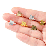 20 pcs 6 color Zinc Alloy Bead DIY big hole metal connector Beads Fits Charm Bracelets Necklaces Pendants making 9*11.5mm R227