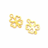 10 colour 35pcs Antique silver color Charms lucky four leaf clover Making pendant fit DIY Handmade Jewelry 17*13mm Q401