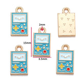 10pcs Vintage Enamel Cup Phonograph Bicycle Charms For Jewelry Making Handmade DIY Necklaces Pendants Bracelets Accessories W404