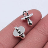 20pcs 14x10mm 2 Colors Antique Bronze Color Antique Silver Color Nipple Charms For DIY Jewelry Making