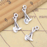 30 Uds. De herramientas de dijes, pala, martillo geológico, 19x9mm, colgantes de Color plata antigua, fabricación de joyería tibetana hecha a mano DIY