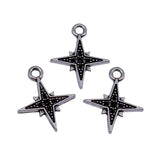 40pcs 17x14mm 2 Colors Antique Silver Color Antique Gold Color Star Charms For DIY Jewelry Making