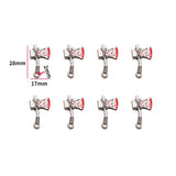 5 pcs 20 styles Halloween Zinc Alloy Bloody Dagger Color Charms Knife Pendants for DIY Bangle Bracelet necklace Findings W430