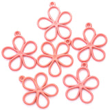 40pcs 11 colors flower petal Zinc alloy Charms for Jewelry Making Fashion Earrings Pendants Necklaces Bracelet Accessories DIY
