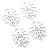 8pcs 3 color leaf Charms for Diy Jewelry Making Accessories Spray Rubber Paint leaf Pendant 21*17mm W239