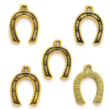 40pcs 5 Color Horseshoe Charm Alloy Metal For Keychain earring Pendants DIY Handmade Jewelry Accessories Making 11*15.5mm D9343