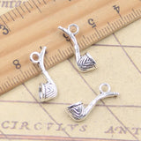 20 piezas dijes tubo 19x7x5mm colgantes de Color plata antigua fabricación tibetana DIY joyería artesanal hecha a mano