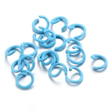 100pcs Multi-colors Mixed Open Rings DIY Multifunction Jewelry Making Findings 1.2X8mm V164