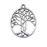 10pcs 31x24mm 3 Colors Antique Bronze Color Antique Silver Color Antique Gold Color Tree Of Life Charms