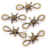 10pcs 3 styles 3D Thorns Metal Connectors Pendant Gothic Necklace Bracelet DIY Thorns Charms Jewelry Handicraft Making B200