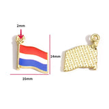 5pcs flag Football Soccer Charm Jewelry Accessories Diy Making Necklace Earring Pendant Craft Supplies Gold Plated W481