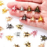 20pcs 7 colors spider Charms metal animal Earring necklace Pendants for Jewelry Making DIY Handmade Craft 18*13 D294