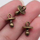 20pcs 14x10mm 2 Colors Antique Bronze Color Antique Silver Color Nipple Charms For DIY Jewelry Making